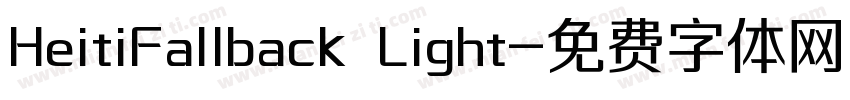 HeitiFallback Light字体转换